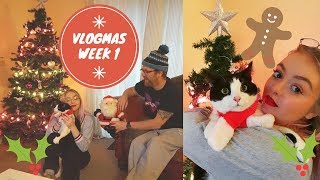 Vlogmas Week 1! Decorating the christmas tree!