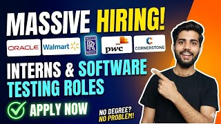 Top 5 Internships for Students 2026  Walmart, PwC, Oracle & More! Top MNC Internships 2026