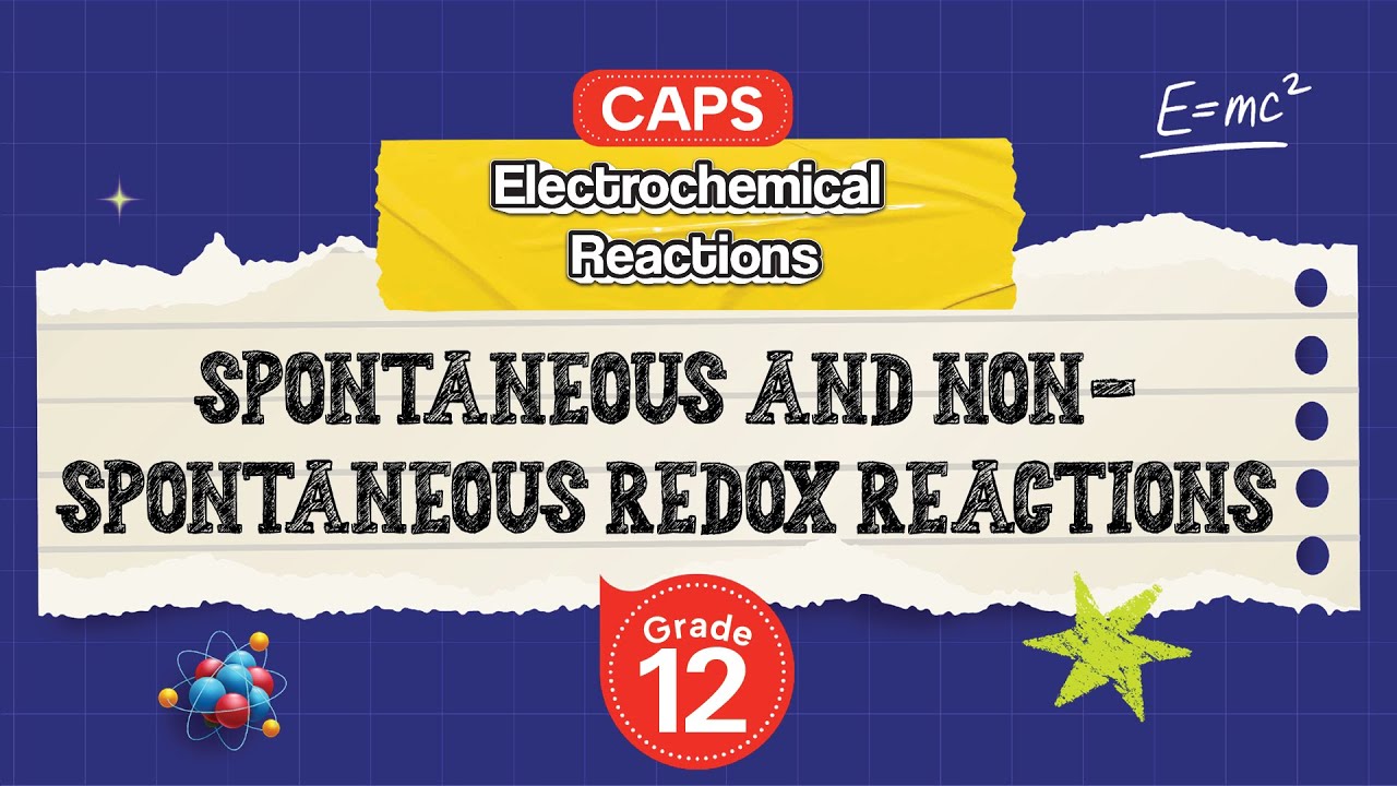 [GRADE 12] Spontaneous and Non-Spontaneous Redox Reactions - YouTube