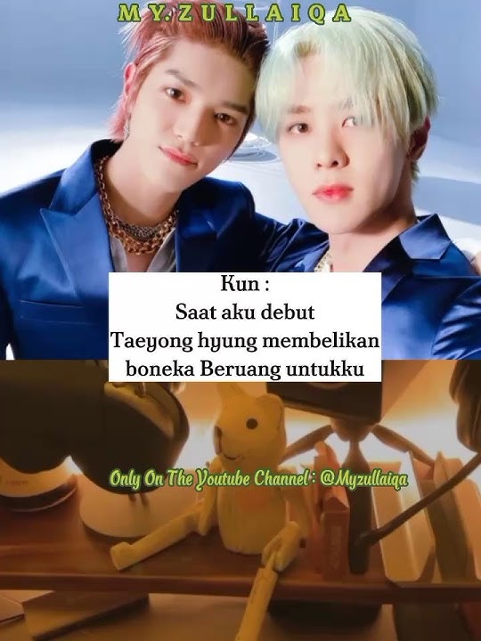 Sweet Leader Hyung~Taeyong belikan boneka beruang saat Kun debut💚 #taeyong