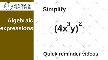 Indices - simplify all terms with a square - GCSE maths