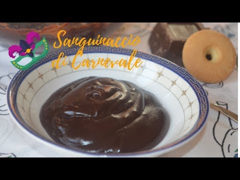 Sanguinaccio,crema al cioccolato di Carnevale...senza sangue tutto cioccolato