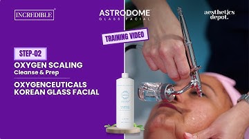 OxygenCeuticals Korean Glass Facial | Step 2, Oxygen Scaling Deep Pore Prep