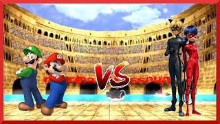 M.u.g.e.n Super Better Mario Bros 12P Vs Non Jus Ladybug & Catnoir
