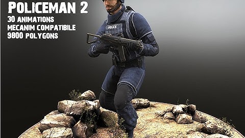 3DModels-Textures: Policeman 2. animated character