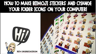 How to make Bitmoji Stickers and change your folder ICONS! screenshot 5