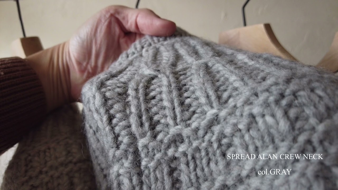 BATONER】SPREAD ALAN CREW NECK&Cのご紹介です。 - YouTube