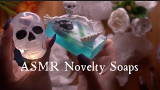 ASMR Soap that looks like mermaid skeletons, skulls, unicorns, and alien blood