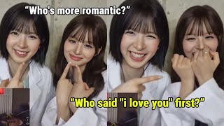 NMIXX SULLYOON and BAE doing the trending couple challenge in front of their fan