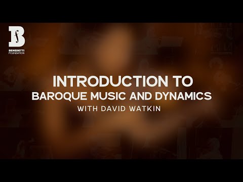 Introduction to Baroque Dynamics with David Watkin