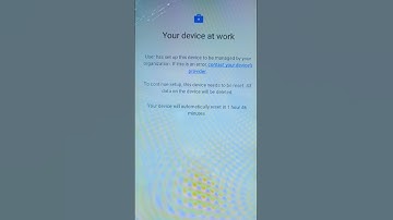 Your Device at work । User has setup this device to be managed by your organization #reset #automati