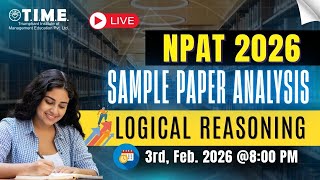 NPAT 2026 Sample Paper Analysis Logical Reasoning