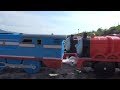 ★Let's play Thomas and Chuggington toys outside★
