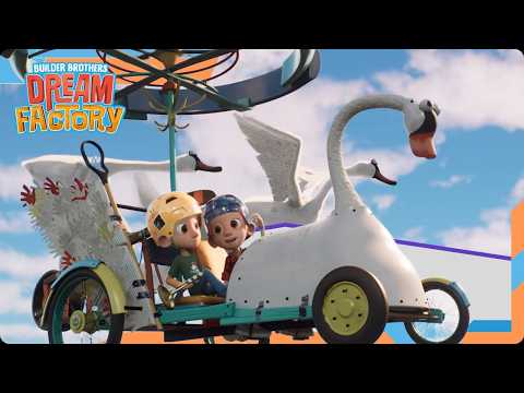 Swanocopter Adventure & Saving the Band! 🦢| Builder Brothers Dream Factory | Cartoons for Kids