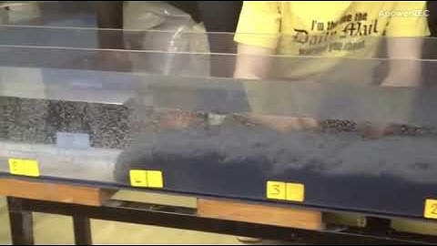 turbidity current in lab flume