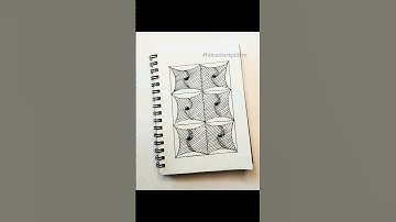 Draw with me/ zentangle Pattern #shorts #zentangle #art #satisfying