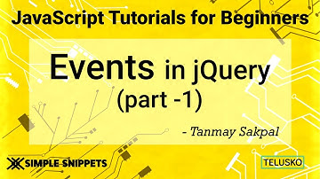 #39 Events in JQuery Part 1