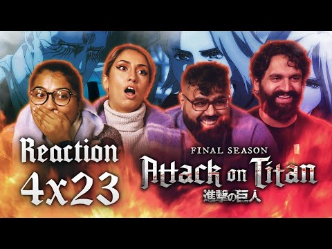 Attack on Titan DUB - 4x23, Sunset - Group Reaction