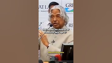 Problem in education system | Dr. APJ Abdul Kalam speech | Interaction with students |