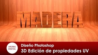 Photoshop 310 3D Edición de propiedades UV