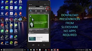 HOW TO DOWNLOAD SLIDESHARE PRESENTATION ON MOBILE - NO APP REQUIRED