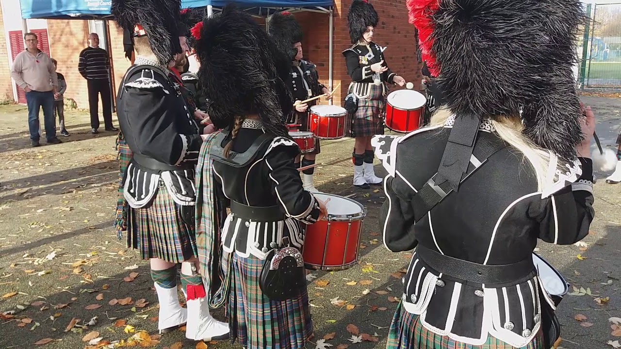 Warrington Pipe Band - Remembrance Parade, November 2018