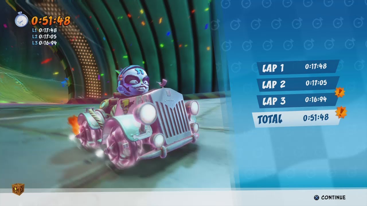 CTR Nitro-Fueled - Roo's Tubes 0:51:48 (Co-Op)