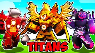 ONLY Using TITANS in SKIBIDI TOWER DEFENSE!