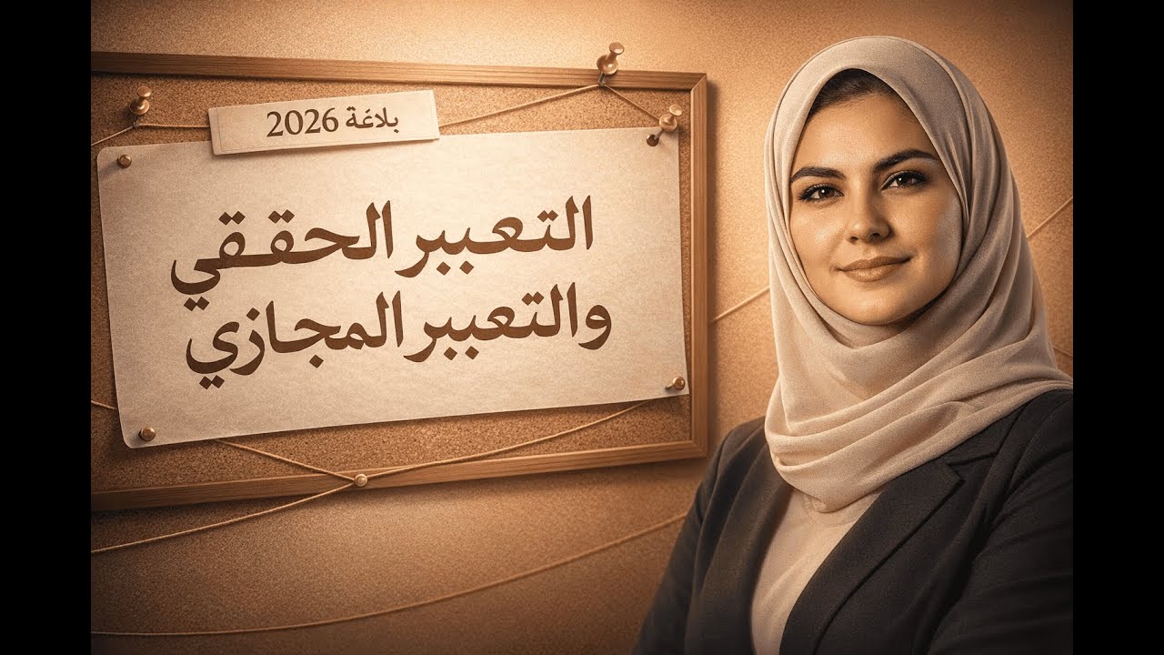 التعبير الحقيقي والتعبير المجازي_لغة عربية 2026_ أ / دعاء ابو اليزيد