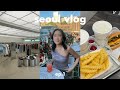 KOREA VLOG | first few days in seoul, shopping in hongdae, animal cafe