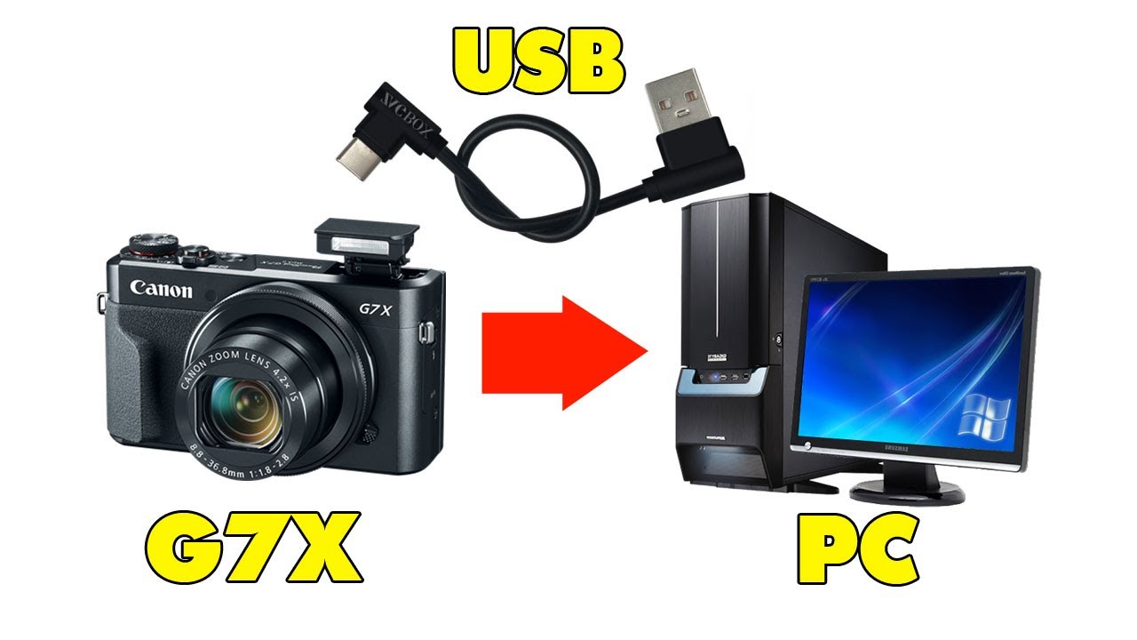 Transfering Data From Canon G7X Mark II to PC via USB Cable 