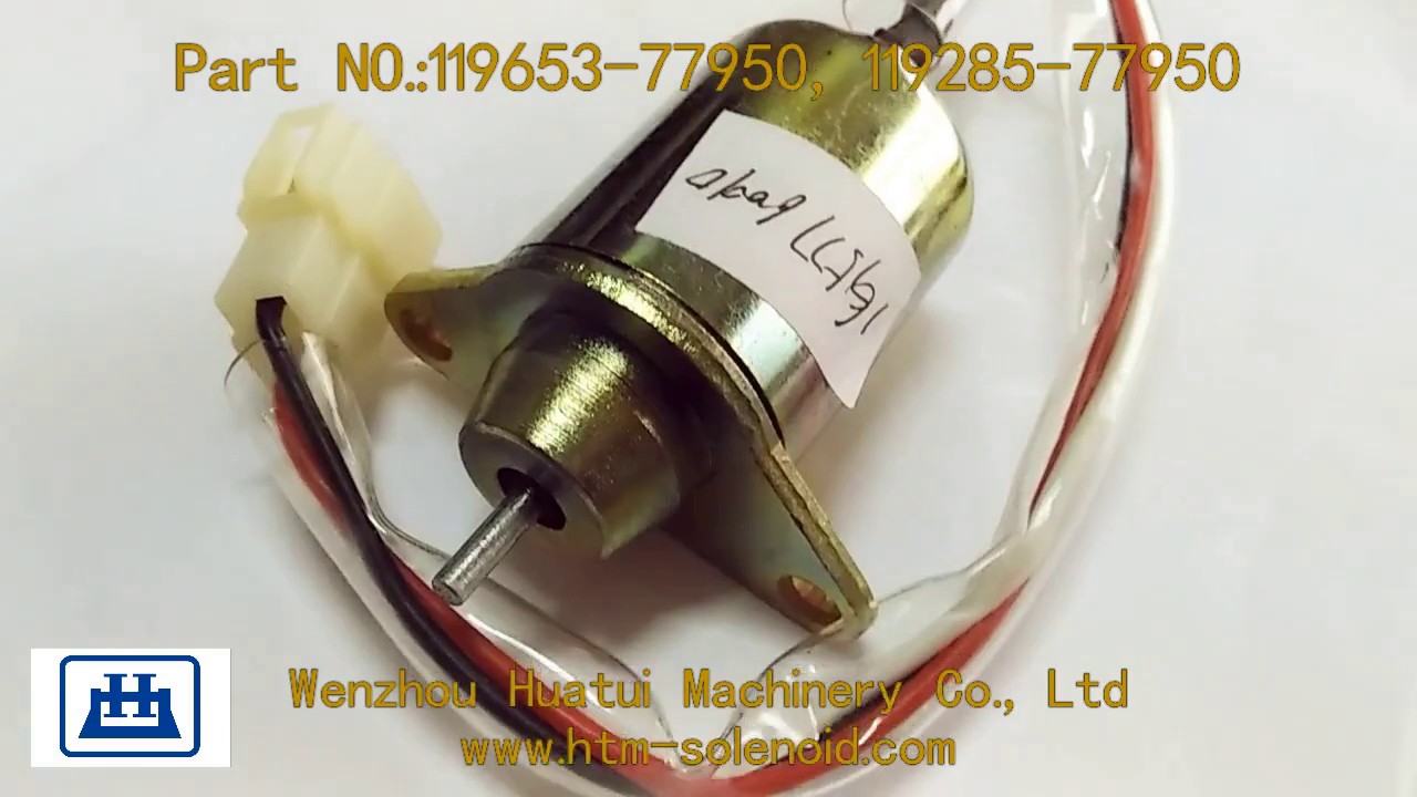 11965377950 11928577950 12V Diesel Engine Shut Off Solenoid YouTube