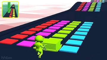 Stack Colors Run - Gameplay All Levels (iOS,Android,iPhone) Satisfying Mobile Games (Level 21 to 28)