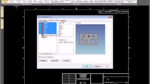 How to Show/Hide Parts in View Creation in IRONCAD DRAFT Environment