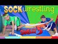 Twin Sock Wrestling Challenge - Loser Sniffs DIRTY SOCKS!!