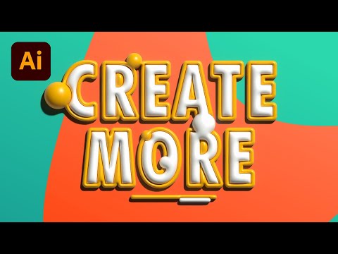 NEW! 3D Typography | Adobe Illustrator 2022 Tutorial