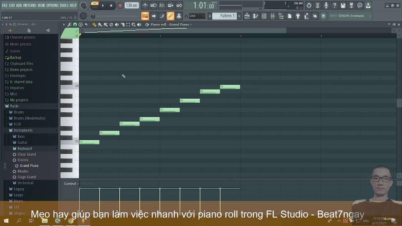 Mẹo Làm Việc Cực Nhanh Với Piano Roll Trong Fl Studio