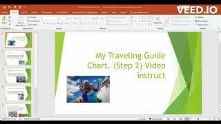 My Traveling Guide Chart. (Step2)