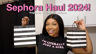$250 SEPHORA HAUL: unboxing + trying new makeup *spring 2024*
