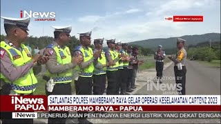 I News Papua - Satlantas Polres Mamberamo Raya Gelar Operasi Keselamatan Cartenz 2023