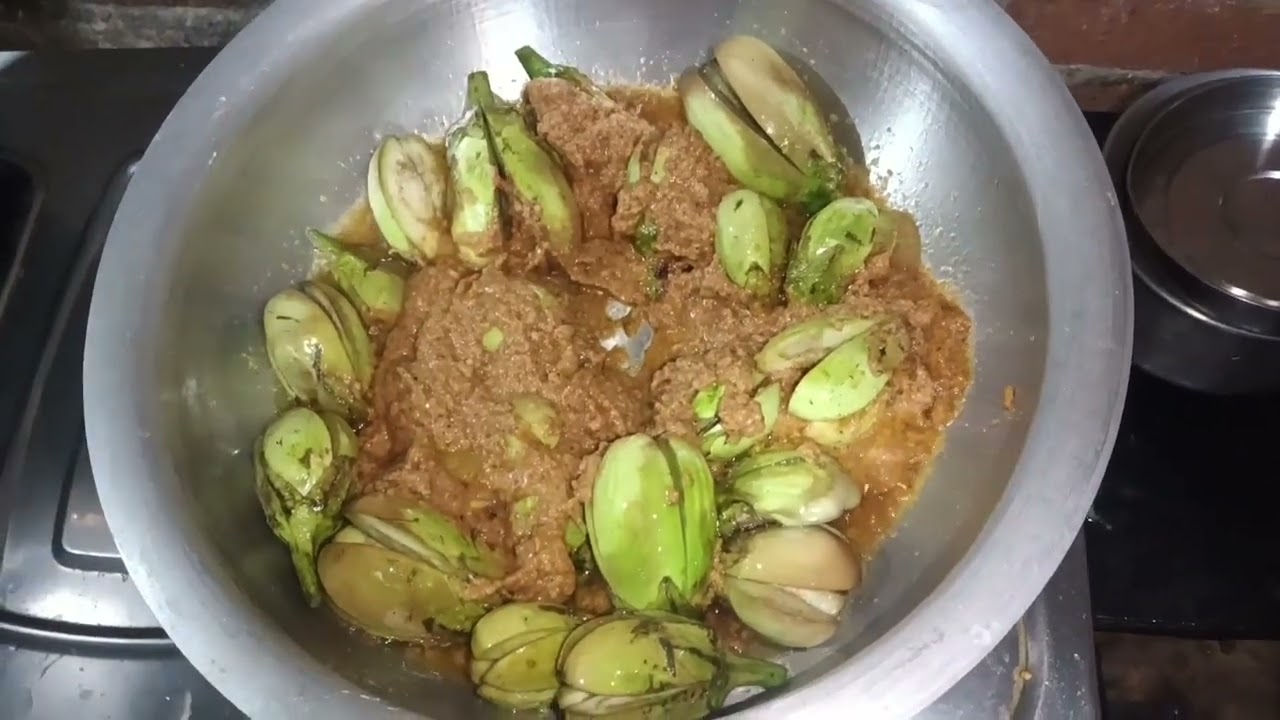 ముద్ద వంకాయ మా చేసే విధానం