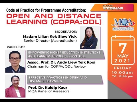 Code Of Practice For Programme Accreditation Open And Distance Learning COPPA ODL