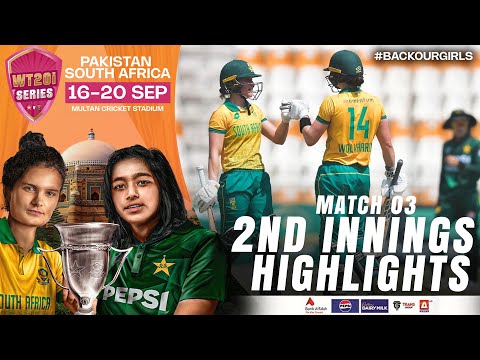 2nd Innings Highlights | Pakistan Women vs South Africa Women | 3rd T20I 2024 | PCB | M3X1A