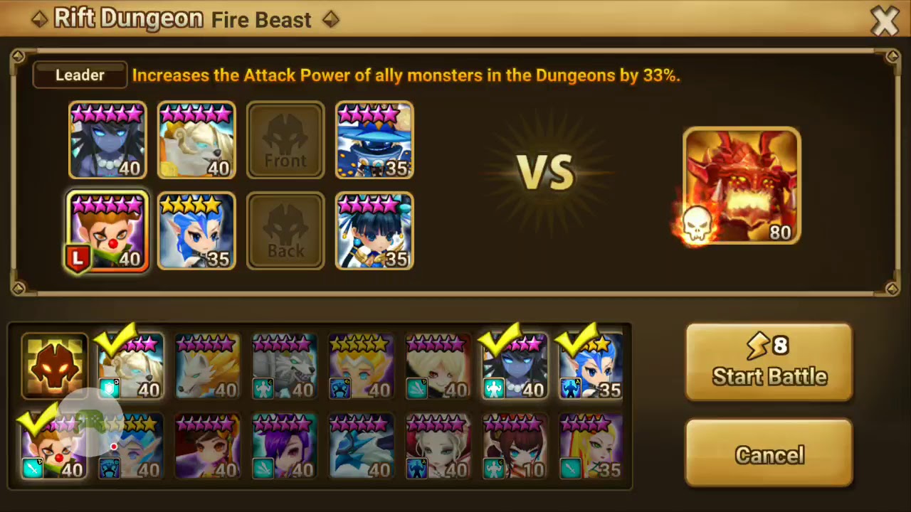 Summoners war fire beast YouTube