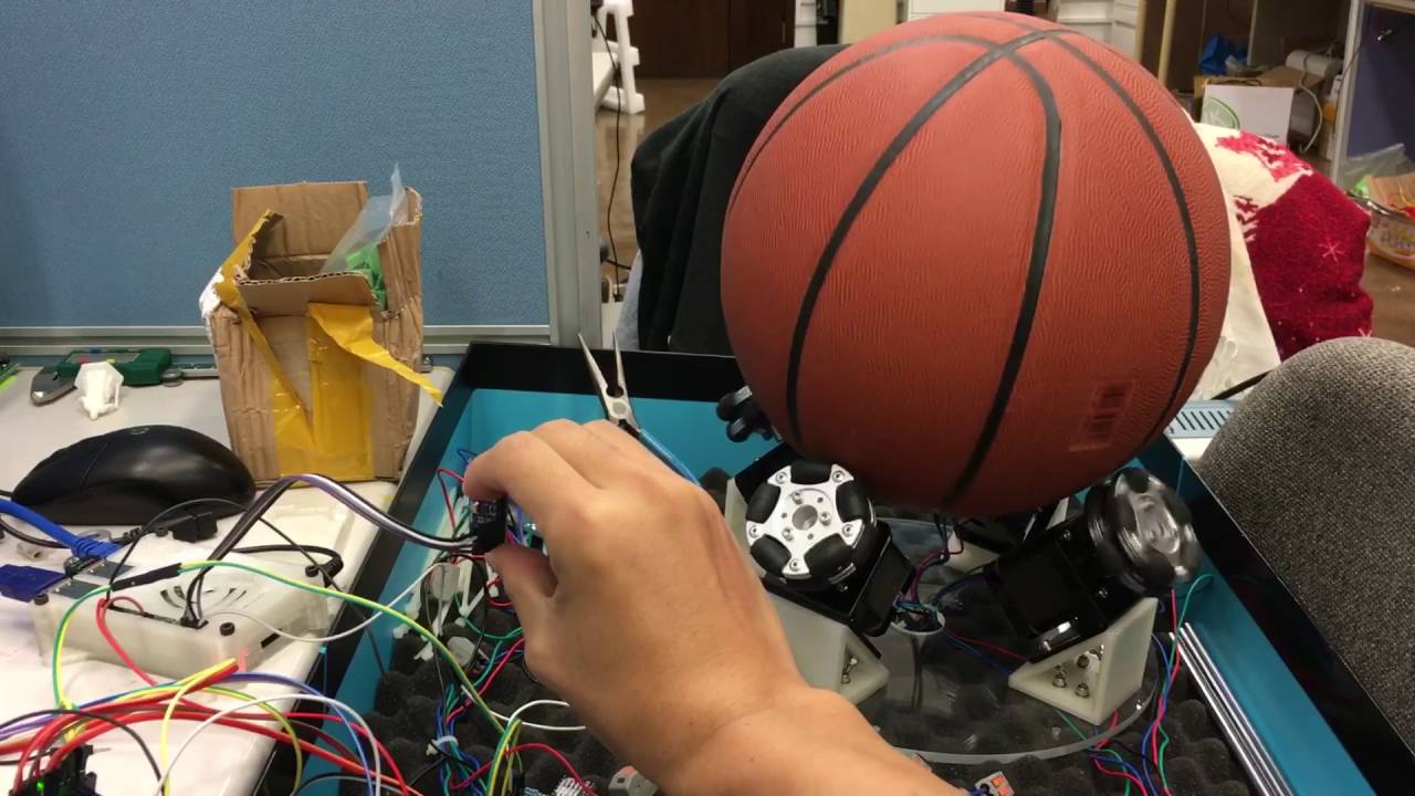Ballbot in progress - YouTube