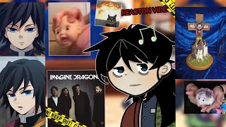 //Hashira react to giyuus music//(1/2)DS/GL2.. put on 2X speed.)MY AU(one sided sanegiyuu)DemonGiyuu