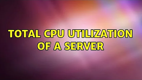 Total CPU Utilization of a Server