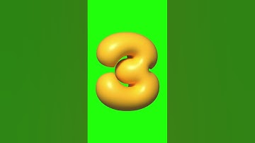 Countdown timers green screen #animation  #countdown #seconds