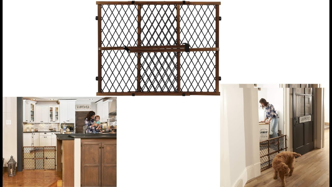 Evenflo Position & Lock Baby Gate, Pressure-Mounted, Farmhouse Collection