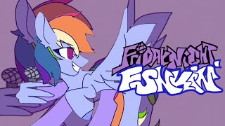 [MLP x FNF] Rainbow Dash mod sketch [by Rainboom虹爆] (not a real mod)